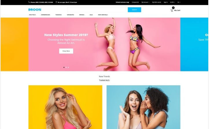 Broon - Swimwear Store Modern OpenCart Template