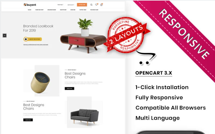 Buyent - The Multipurpose OpenCart Template