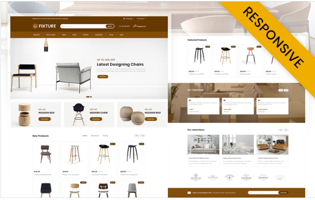 Fixture - Online Furniture Store OpenCart Template