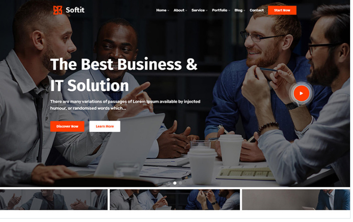 Softit - IT Solution Services and Technology Responsive Website Template