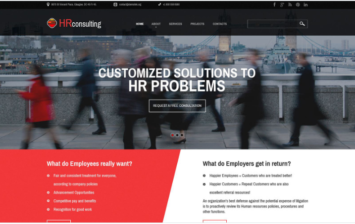Public Relations Responsive Website Template