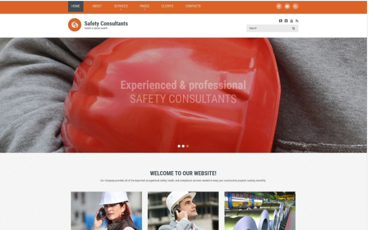 Safety Consultants - Security Responsive Clean HTML Website Template