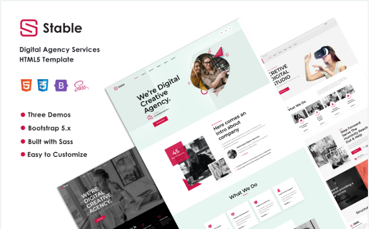 Stable - Digital Agency Services Bootstrap 5 Template