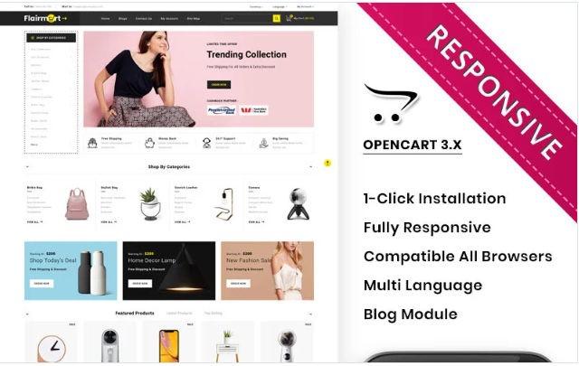 Flairmart - The Mega Store OpenCart Template