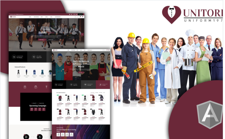 Unitore - Uniform Store Angular Template