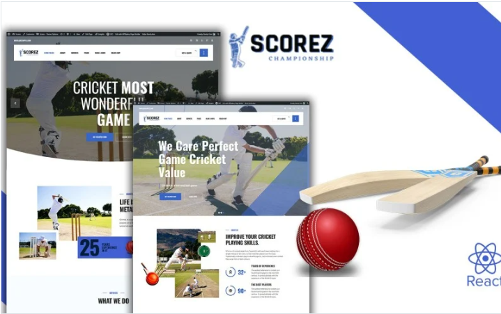 Scorez Ball Sports React Js Website Template