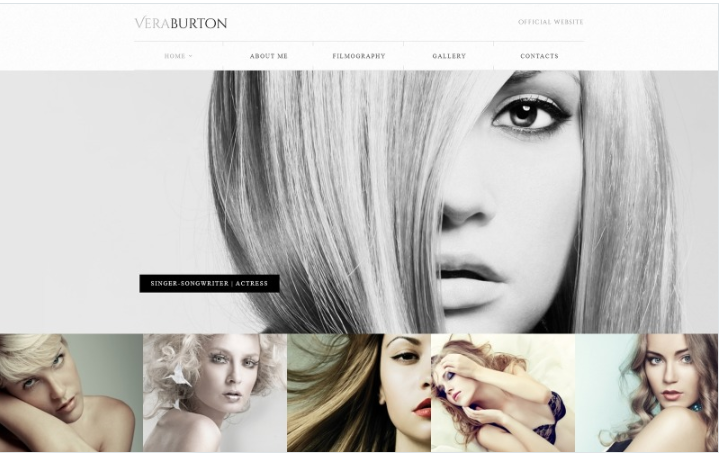 Vera Burton - Personal Pages Responsive HTML Elegant Website Template