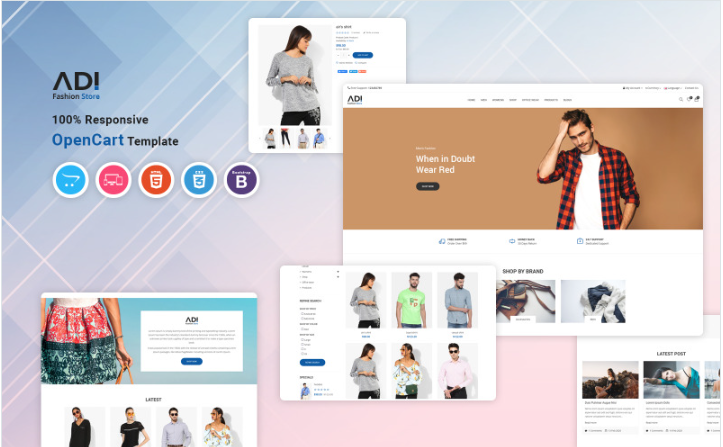 Adi - Fashion OpenCart Template