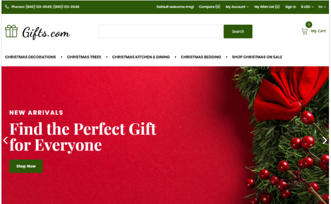 Giftoriya - Gifts Store OpenCart Template