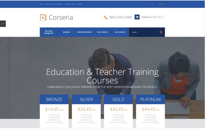 Career Education Responsive OpenCart Template