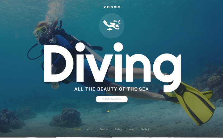 Scuba Diving Website Template