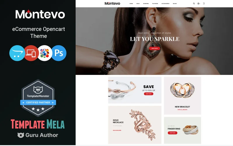 Montevo - Jewelry Stores OpenCart Template
