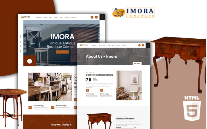 Imora - Antique HTML5 Website template