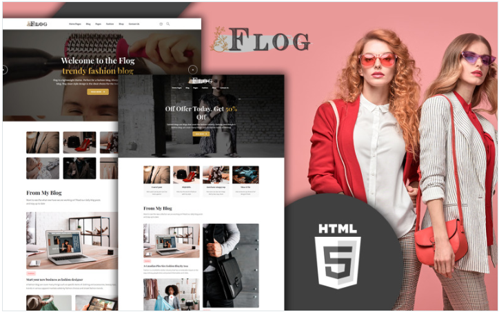 FLOG - Fashion Blog HTML5 Website Template