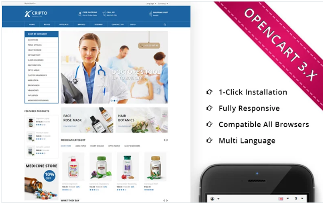 Cronics Fashion Store OpenCart Template