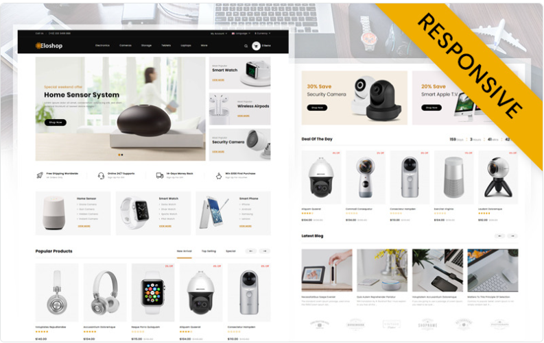 Eloshop - Electronics Shop OpenCart Template