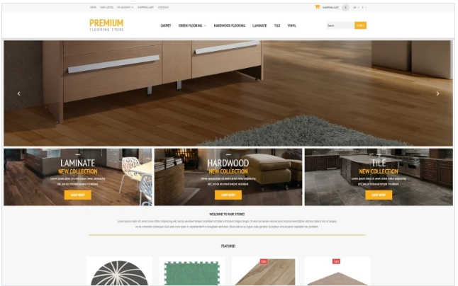 Flooring Store OpenCart Template