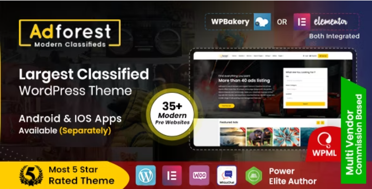 Product Image - AdForest – Classified Ads WordPress Theme 5.1.5 Product Image - AdForest – Classified Ads WordPress Theme 5.1.5