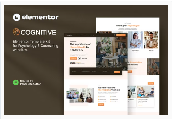 Cognitive – Psychology & Counseling Elementor Template Kit