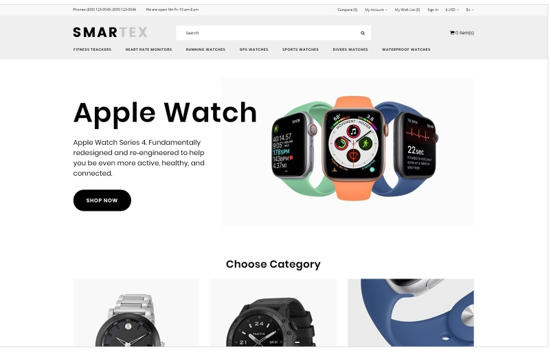 Smartex - Electronics Store Multipage Clean OpenCart Template