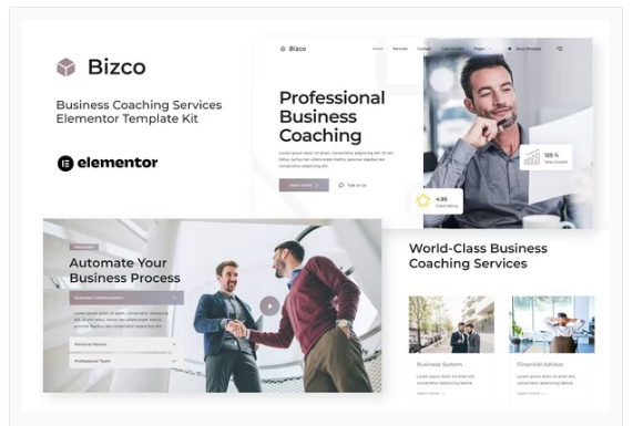 Bizco - Business Coaching Elementor Template Kit