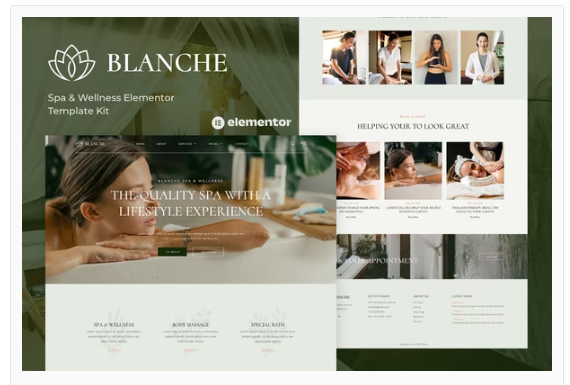 Product Image - Blanche – Spa & Wellness Elementor Template Kit