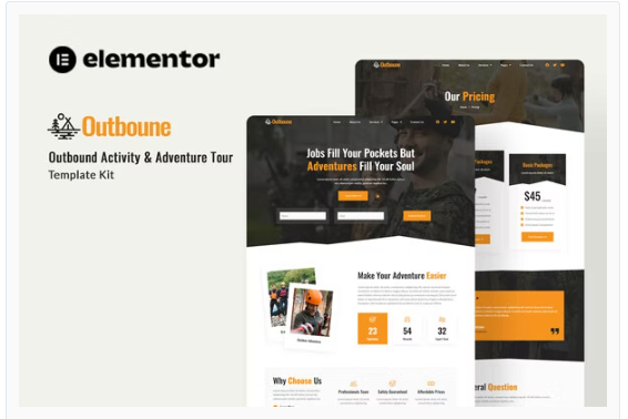 Outbone - Outbond Activity & Adventure Tour Elementor Template Kit