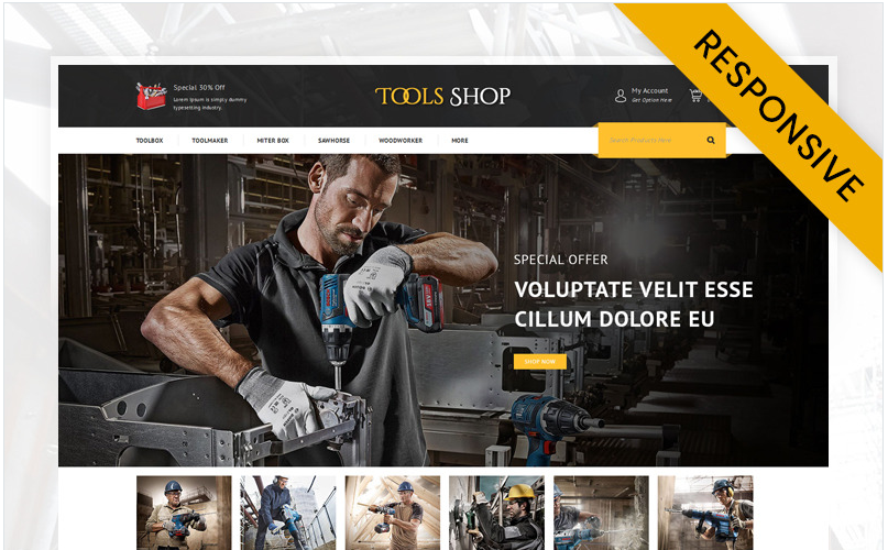 Tools Shop OpenCart Template