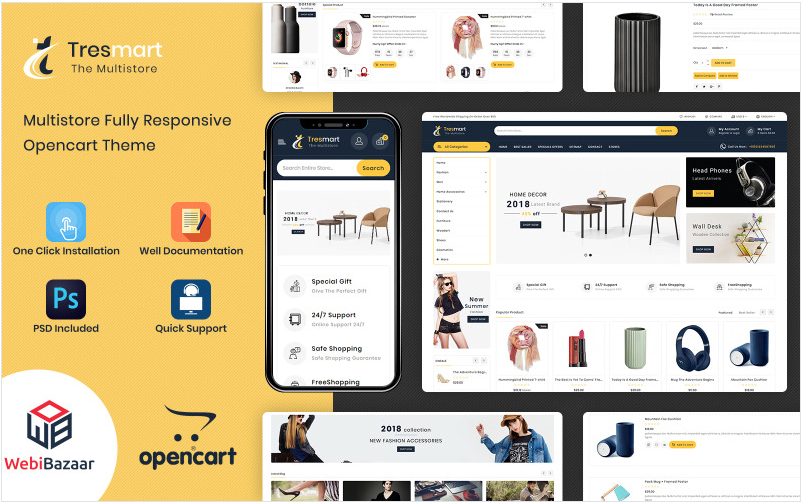 Tresmart - Shopping Mall OpenCart Template
