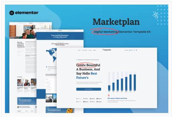 Marketplan - Digital Marketing Elementor Template Kit