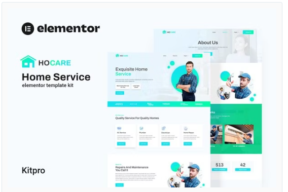 Hocare - Home Service Elementor Template Kit