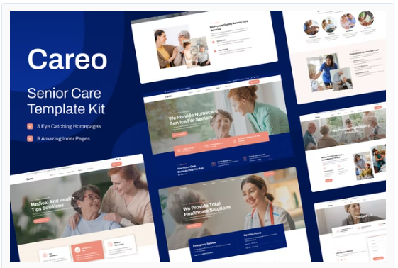 Product Image - Careo – Elderly & Senior Care Elementor Template Kit