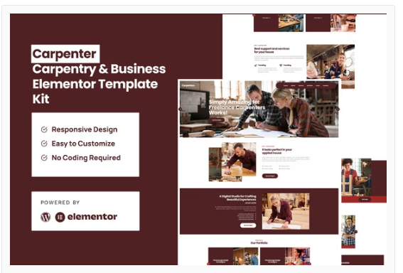 Carpenter - Business Elementor Pro Template Kit