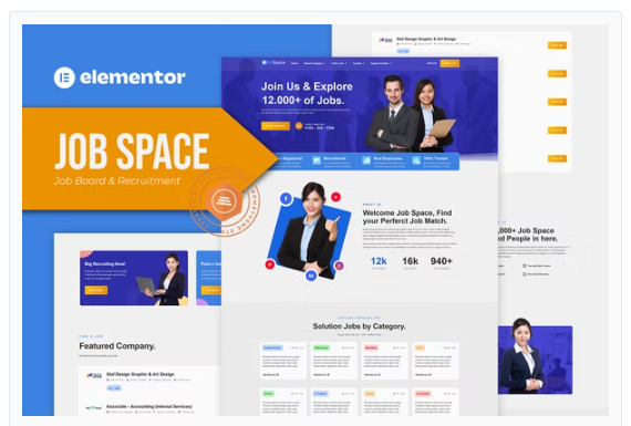Product Image - Job Space – Job Board & Recruitment Elementor Template Kit