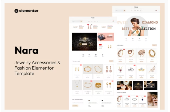 Product Image - Nara – Jewelry Accessories Store Template Kit
