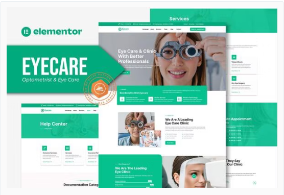 Product Image - Eyecare – Optometrist & Eye Care Elementor Template Kit