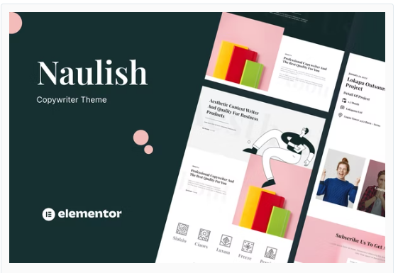 Naulish - Copywriter Elementor Template Kit