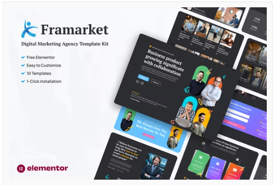 Framarket - Digital Marketing Elementor Template Kit
