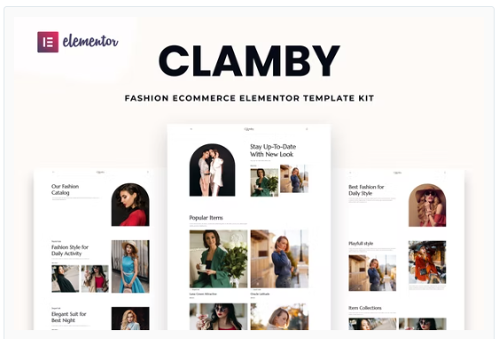 Clamby - Fashion Ecommerce Elementor Template Kit