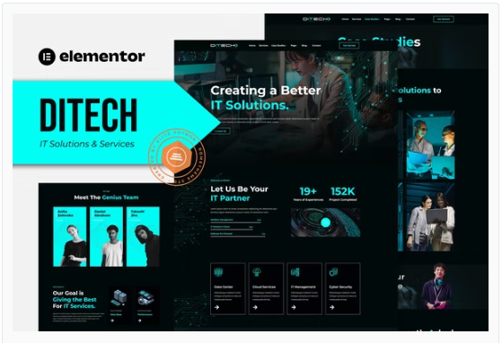 Product Image - Ditech – IT Solutions & Services Company Elementor Template Kit