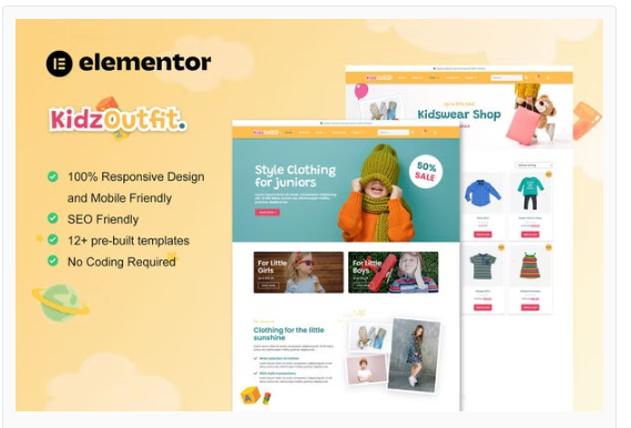 Product Image - KidzOutfit – WooCommerce Kids Fashion Shop Elementor Template Kit