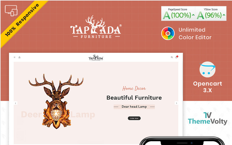 Tapada Furniture OpenCart Template