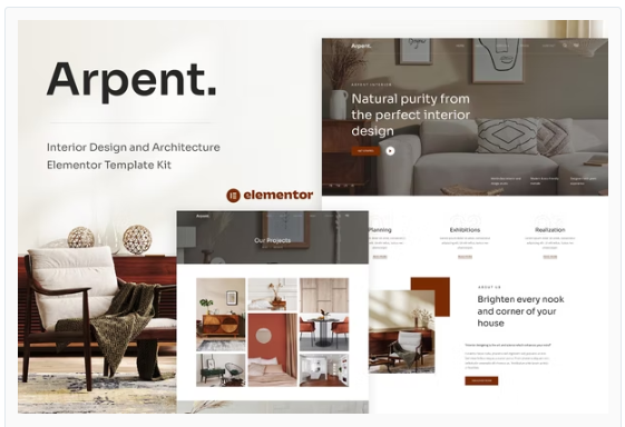 Product Image - Arpent – Interior Design and Architecture Elementor Template Kit