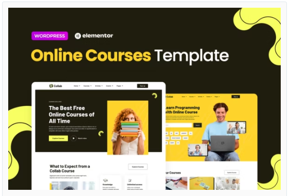 Collab – Online Courses Elementor Template Kit