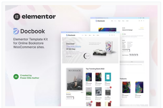 Product Image - Docbook – Online Bookstore WooCommerce Elementor Template Kit