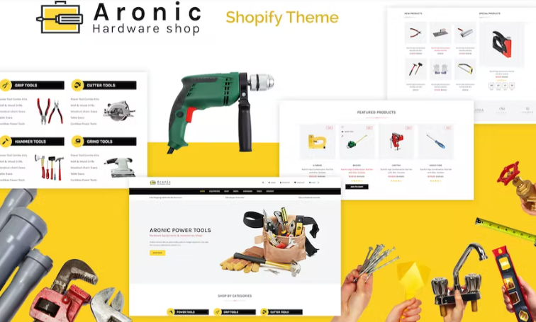 Aronic | Hardware & Tool Responsive Shopify Theme
