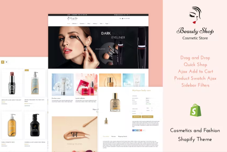 Beauty Store - Cosmetics , Fashion Shopify Theme