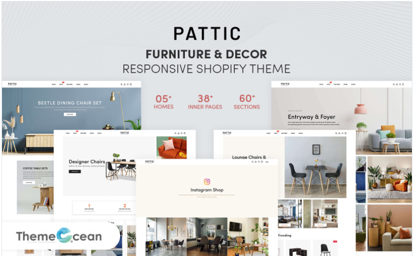 Pattic - Furniture & Decor Responsive Shopify Theme