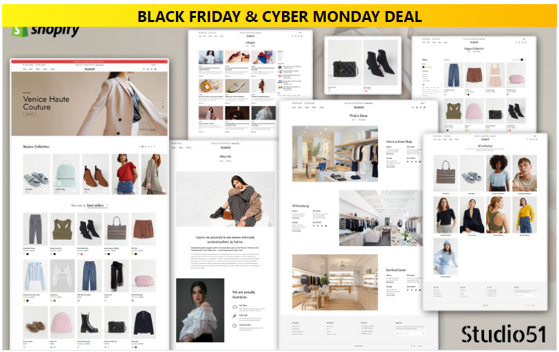 Studio51 - Fashion Store Shopify Theme