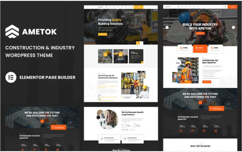 Product Image - Ametok – Construction & Industry WordPress Elementor Theme